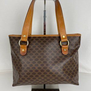 Celine Brown and Tan Satchel